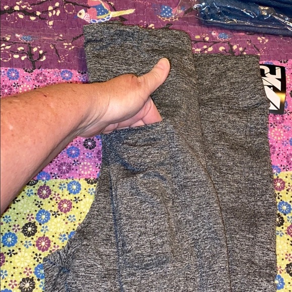 Active wear leggings heather grey 1X - Picture 5 of 7